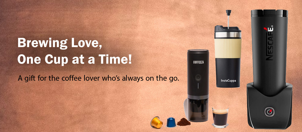 A portable coffee maker - Gift Idea For Him