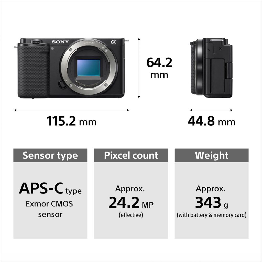 Sony APS-C Sensor Advanced Autofocus Clear Audio & 4K Camera
