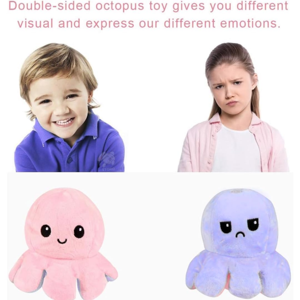 Reversible Octopus Plush Soft toy