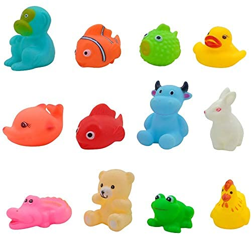 Rubber Colorful Floating Baby  Animals Chu Chu Toys for Newborn Babies, Kids