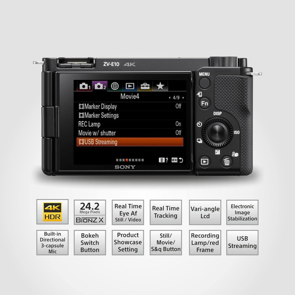 Sony Mirrorless vlog Camera