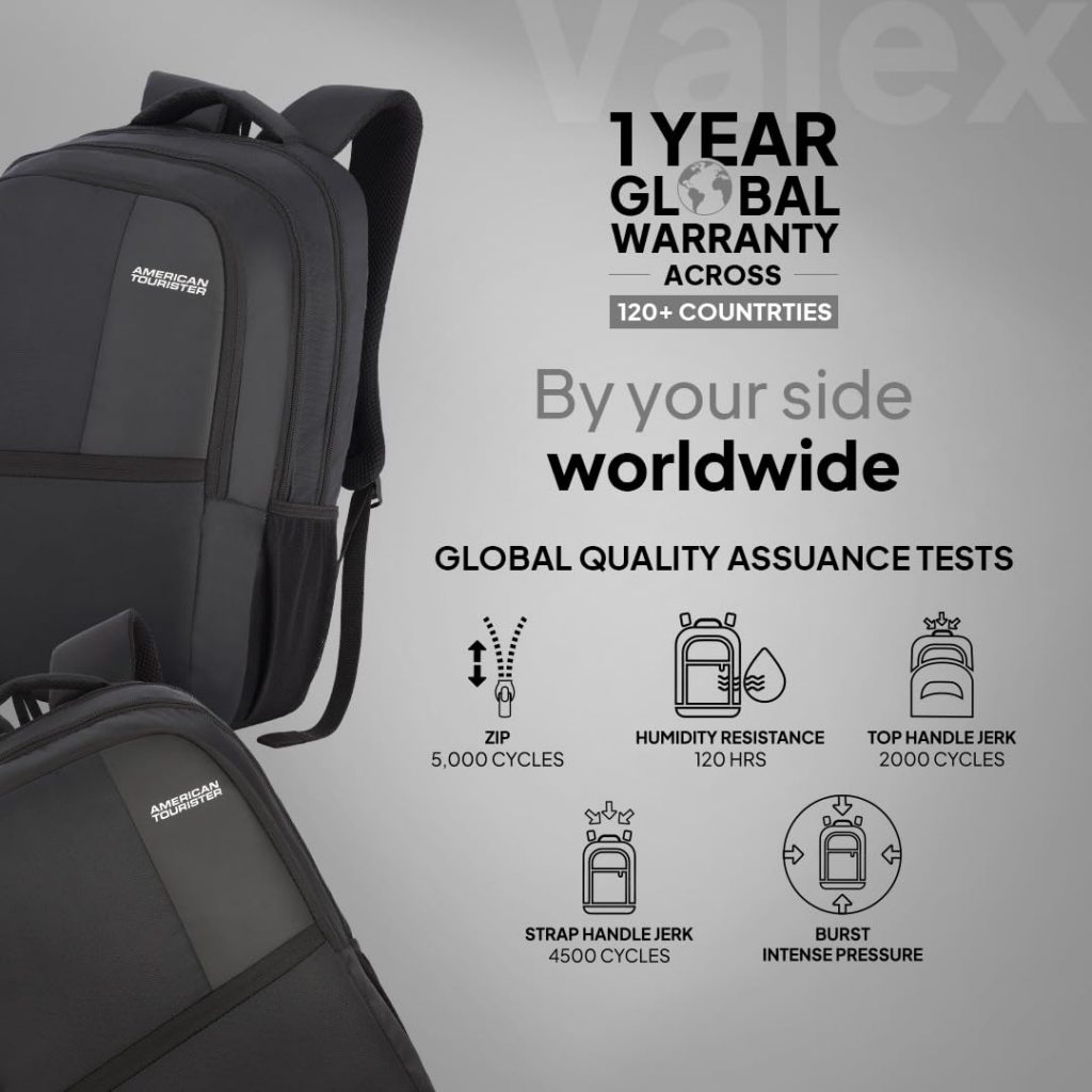 American Tourister 1 Year Global Warranty laptop bag